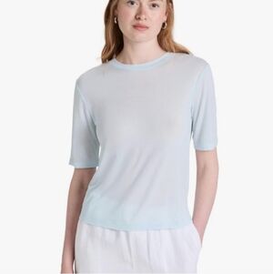 Vince Elbow Sleeve Women's Crewneck Top